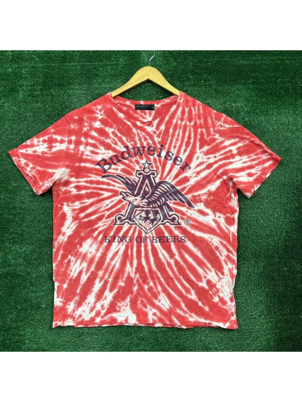 Budweiser King of Beers Tie-Dye T-Shirt Size Extra Large
